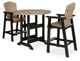 J&M Furniture - Ashley Furniture - Fairen Trail Outdoor Counter Height Dining Table with 2 Barstools - Outdoor Counter Height Dining Table with 2 Barstools - P211B2
