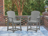 J&M Furniture - Ashley Furniture - Sanctuary Beach Outdoor Counter Height Bar Stool (Set of 2) - Barstool (Set of 2) - PCP227-124