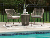 J&M Furniture - Ashley Furniture - Majors Beach Outdoor Table and 2 Chairs - Chairs w/CUSH/Table Set (3/CN) - PCP321-050