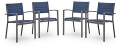 Rocky Creek Outdoor Sling Arm Chair (Set of 4)