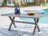 J&M Furniture - Ashley Furniture - Half Moon Beach Outdoor Dining Table - RECT Dining Table w/UMB OPT - PCP418-625