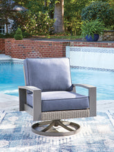 J&M Furniture - Ashley Furniture - Half Moon Beach Outdoor Swivel Lounge Chair with Cushion - Swivel Lounge w/ Cushion - PCP418-821