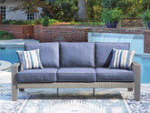 J&M Furniture - Ashley Furniture - Half Moon Beach Outdoor Sofa with Cushion - Sofa with Cushion - PCP418-838