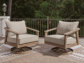 J&M Furniture - Ashley Furniture - Harmony Headlands Outdoor Swivel Lounge with Cushion - Swivel Lounge w/ Cushion - PCP428-821