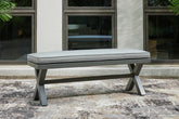 J&M Furniture - Ashley Furniture - Elite Park Outdoor Bench with Cushion - Bench with Cushion - P518-600