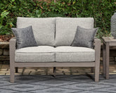 J&M Furniture - Ashley Furniture - Hillside Barn Outdoor Loveseat with Cushion - Loveseat w/Cushion - P564-835