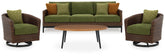 J&M Furniture - Ashley Furniture - Horizon Hall Outdoor Sofa, 2 Lounge Chairs, Ottoman and Coffee Table - Outdoor Sofa, 2 Lounge Chairs, Ottoman and Coffee Table - P572P3