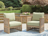 J&M Furniture - Ashley Furniture - Serena Shores Outdoor Lounge Chair (Set of 2) - Lounge Chair w/Cushion (Set of 2) - PCP604-820