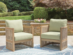 J&M Furniture - Ashley Furniture - Serena Shores Outdoor Lounge Chair (Set of 2) - Lounge Chair w/Cushion (Set of 2) - PCP604-820