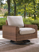 J&M Furniture - Ashley Furniture - Dolan Creek Outdoor Swivel Lounge Chair with Cushion - Swivel Lounge w/ Cushion - PCP610-821