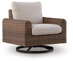 Dolan Creek Outdoor Swivel Lounge Chair with Cushion