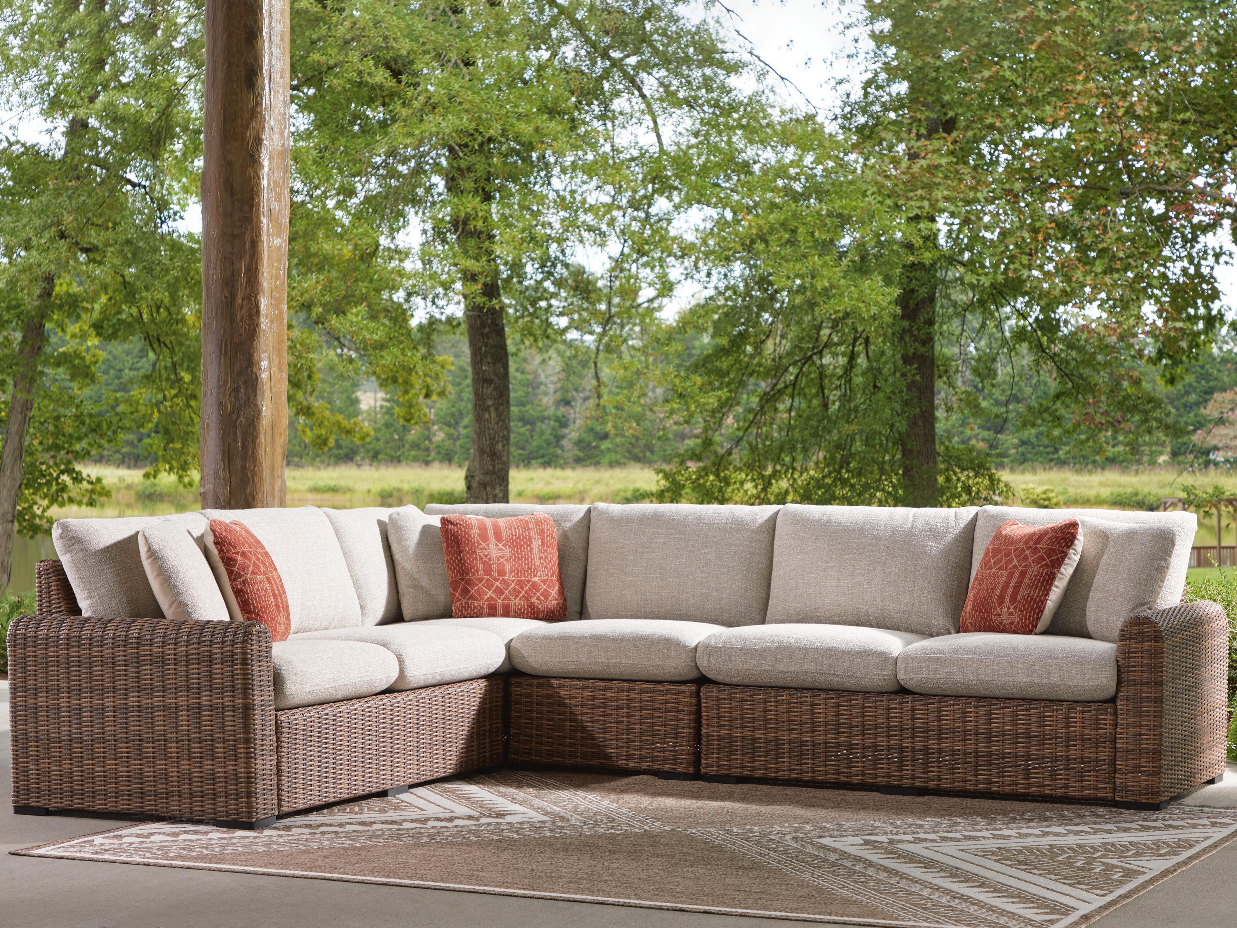 J&M Furniture - Ashley Furniture - Dolan Creek 4-Piece Outdoor Sectional - 4-Piece Outdoor Sectional - PCP610P2