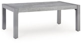 J&M Furniture - Ashley Furniture - Hurley Park Outdoor Coffee Table - Rectangular Cocktail Table / Gray - PCP695-701
