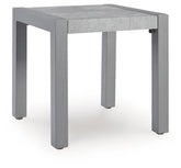 J&M Furniture - Ashley Furniture - Hurley Park Outdoor End Table - Square End Table / Gray - PCP695-702