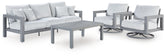 J&M Furniture - Ashley Furniture - Hurley Park Outdoor Sofa, 2 Lounge Chairs and Coffee Table - Outdoor Sofa, 2 Lounge Chairs and Coffee Table - PCP695P2