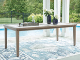 J&M Furniture - Ashley Furniture - Rainier Ranch Outdoor Dining Table - RECT Dining Table w/UMB OPT - P701-625