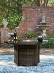 J&M Furniture - Ashley Furniture - Monterey Point Outdoor Fire Pit Table - Round Fire Pit Table - PCP760-776