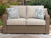 J&M Furniture - Ashley Furniture - Laguna Heights Outdoor Loveseat with Cushion - Loveseat w/Cushion - PCP790-835
