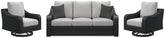 J&M Furniture - Ashley Furniture - Beachcroft Outdoor Sofa and 2 Lounge Chairs - Outdoor Sofa and 2 Lounge Chairs - P792P8