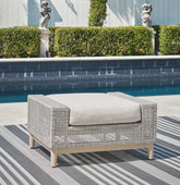 J&M Furniture - Ashley Furniture - Seton Creek Outdoor Ottoman with Cushion - Ottoman with Cushion - P798-814