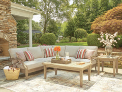 J&M Furniture - Ashley Furniture - Clare View 3-Piece Outdoor Sectional - 3-Piece Outdoor Sectional - P801P10