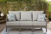 J&M Furniture - Ashley Furniture - Visola Outdoor Sofa with Cushion - Sofa with Cushion - P802-838