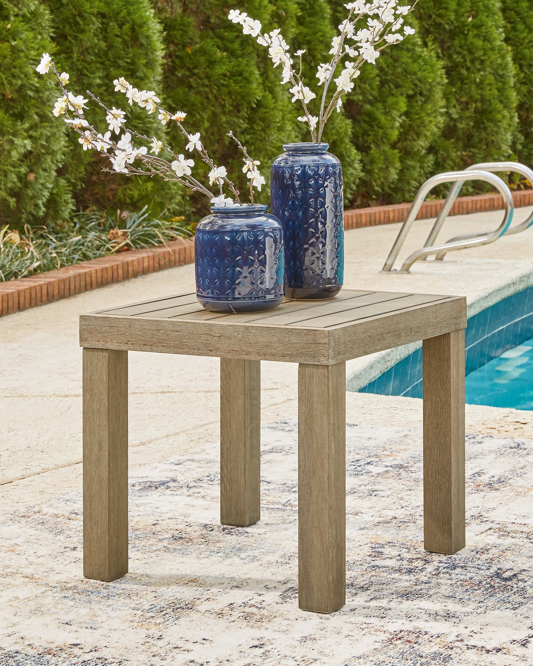 J&M Furniture - Ashley Furniture - Silo Point Outdoor End Table - Square End Table - P804-702