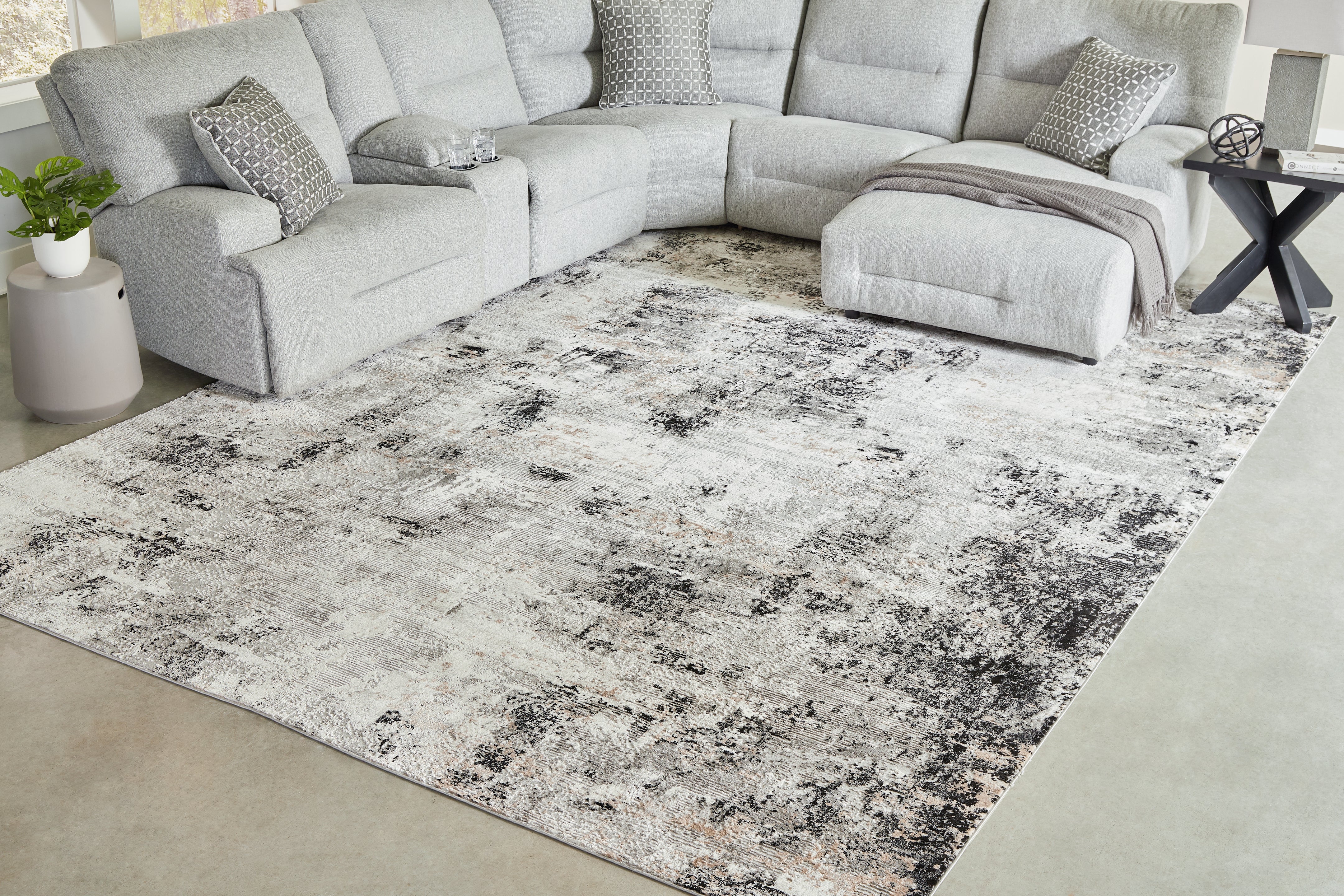 J&M Furniture - Ashley Furniture - Langwell 10' x 14' Rug - 10' x 14' Rug - R406780