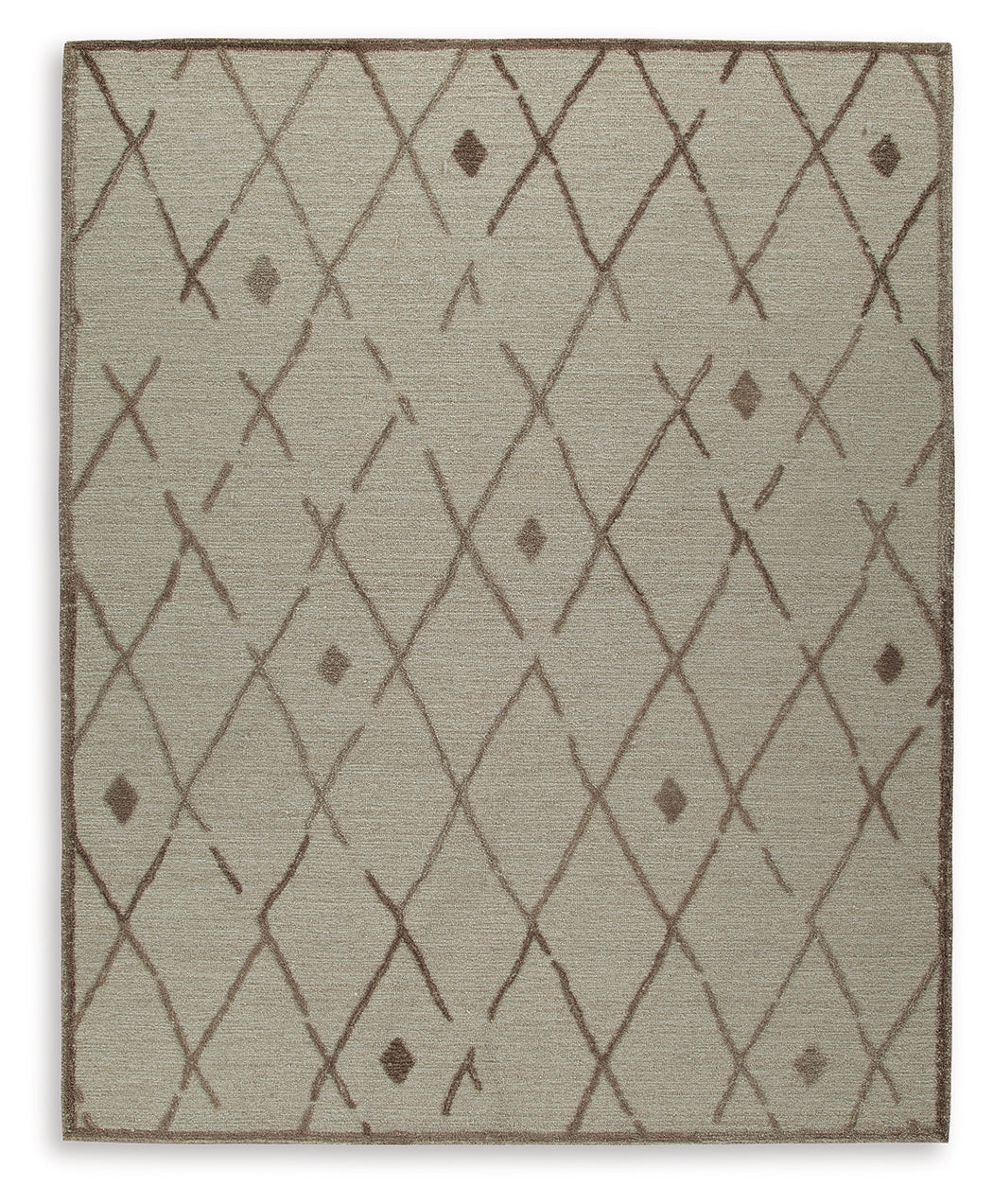J&M Furniture - Ashley Furniture - Guyford 8' x 10' Rug - 8' x 10' Rug / Beige/Brown - R406871