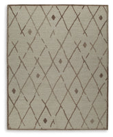 J&M Furniture - Ashley Furniture - Guyford 8' x 10' Rug - 8' x 10' Rug / Beige/Brown - R406871