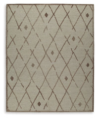 J&M Furniture - Ashley Furniture - Guyford 8' x 10' Rug - 8' x 10' Rug / Beige/Brown - R406871