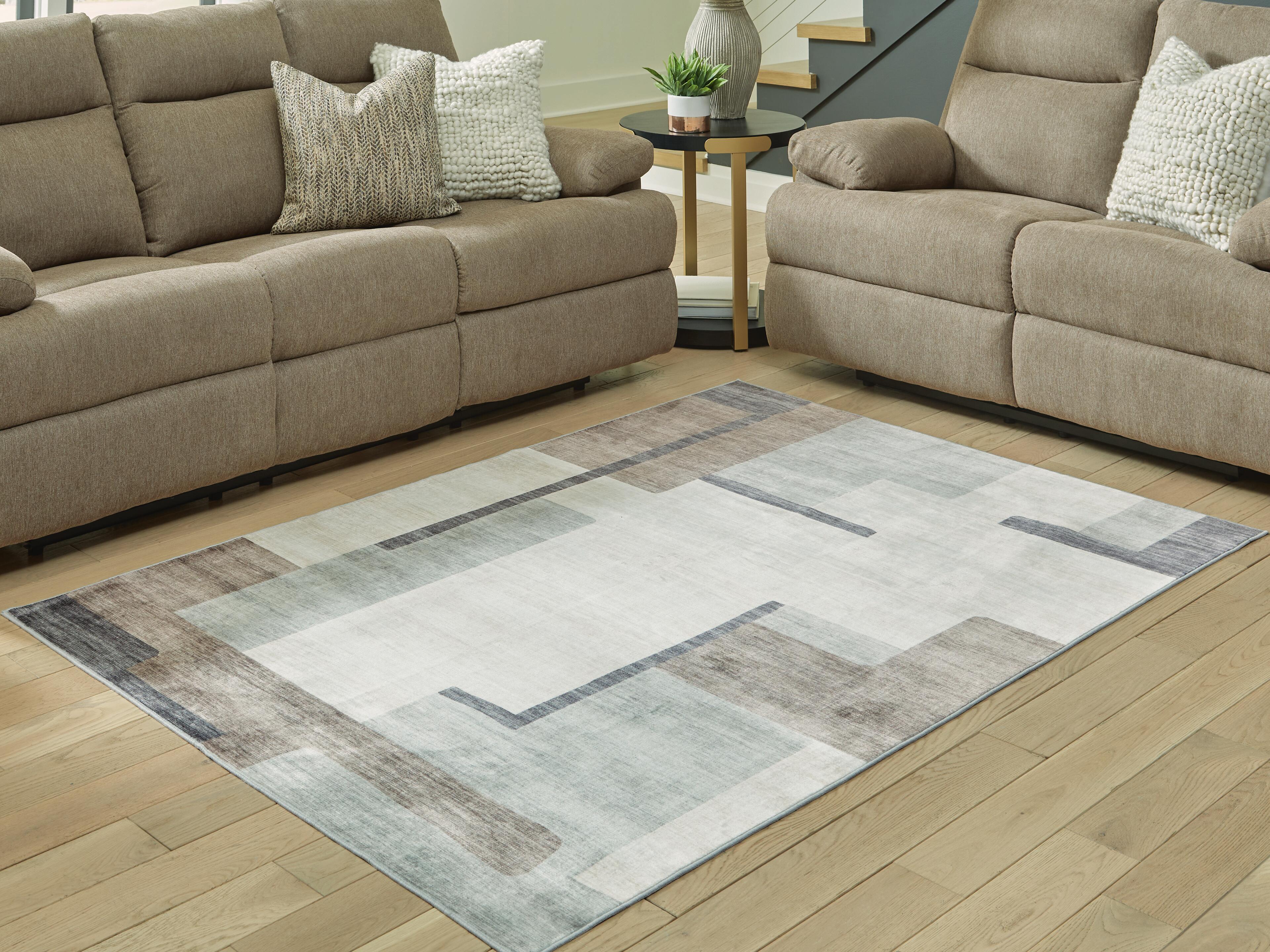 J&M Furniture - Ashley Furniture - Larkport Washable 5' x 7' Area Rug - Washable 5' x 7' Area Rug - R407412