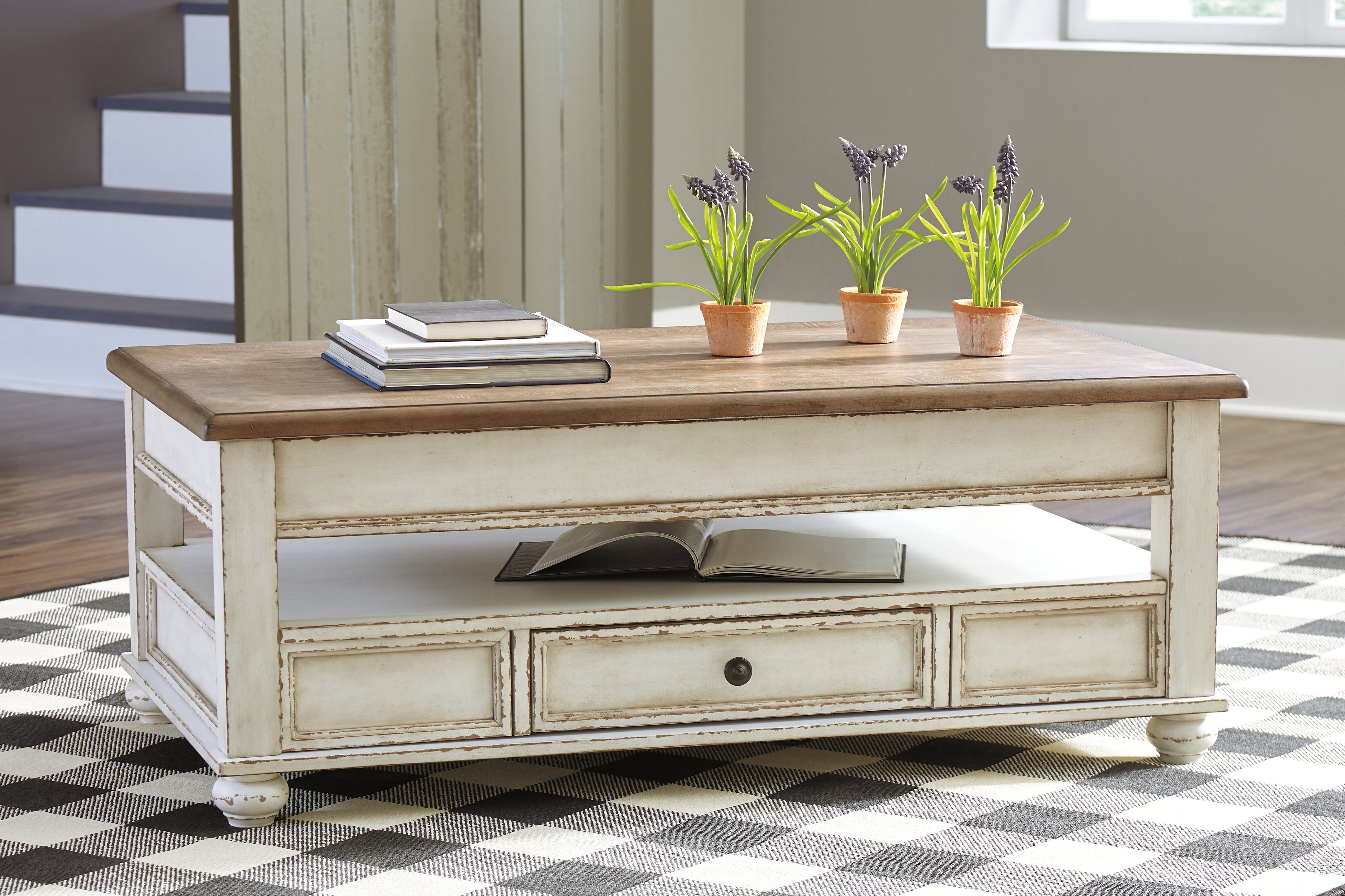 Realyn Coffee Table with Lift Top Ashley Furniture