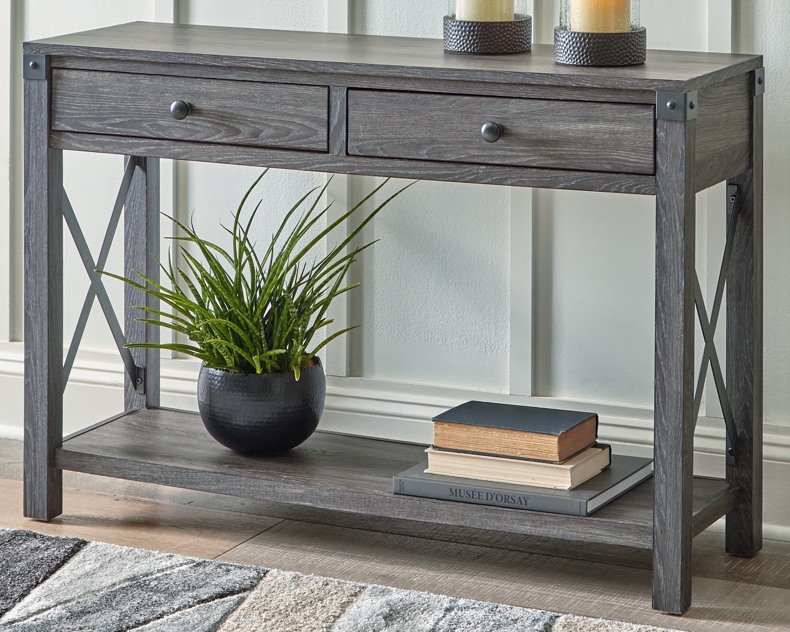 J&M Furniture - Ashley Furniture - Freedan Sofa/Console Table - Console Sofa Table - T175-4