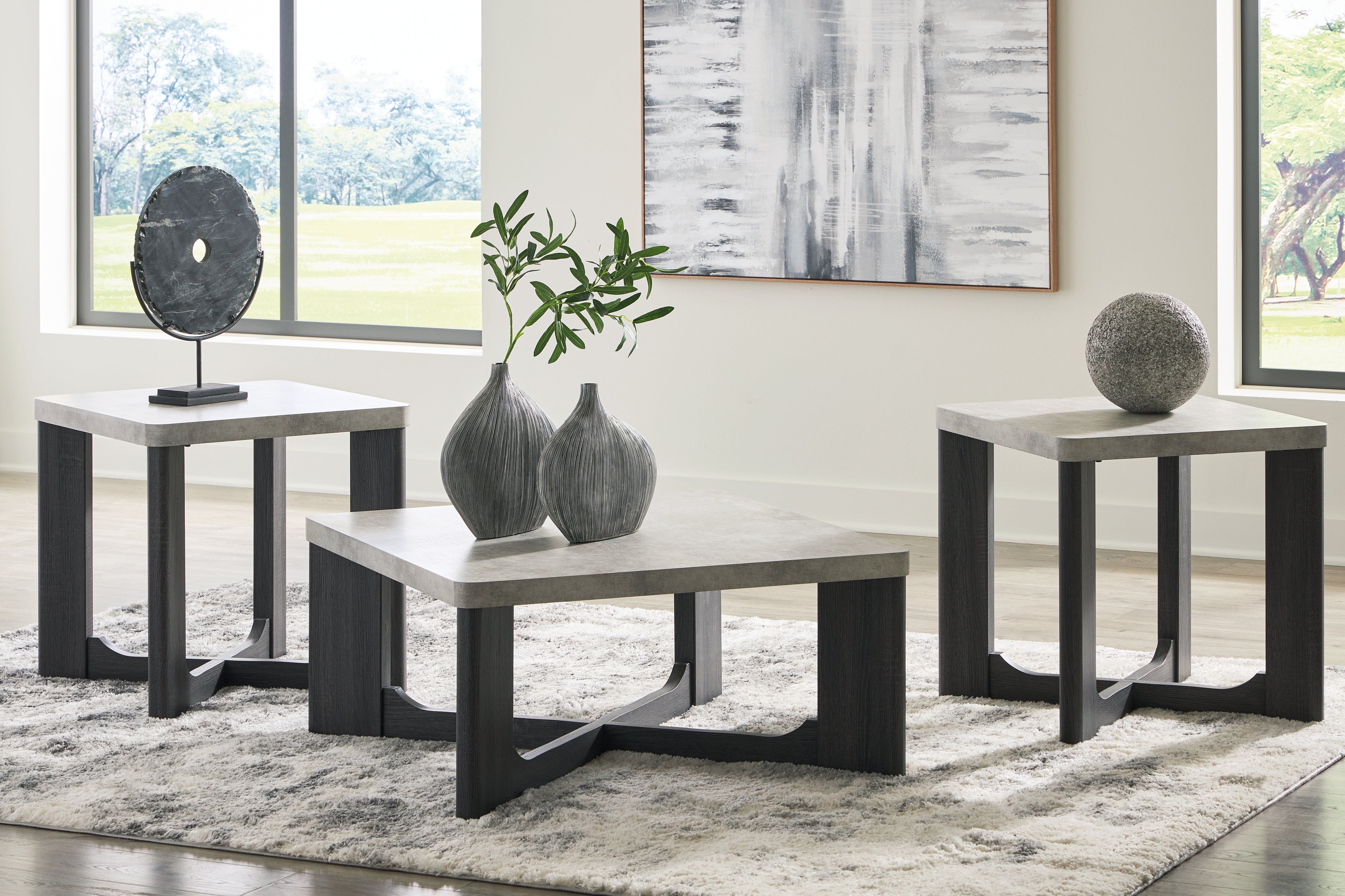 J&M Furniture - Ashley Furniture - Sharstorm Table (Set of 3) - Occasional Table Set (3/CN) - T251-13