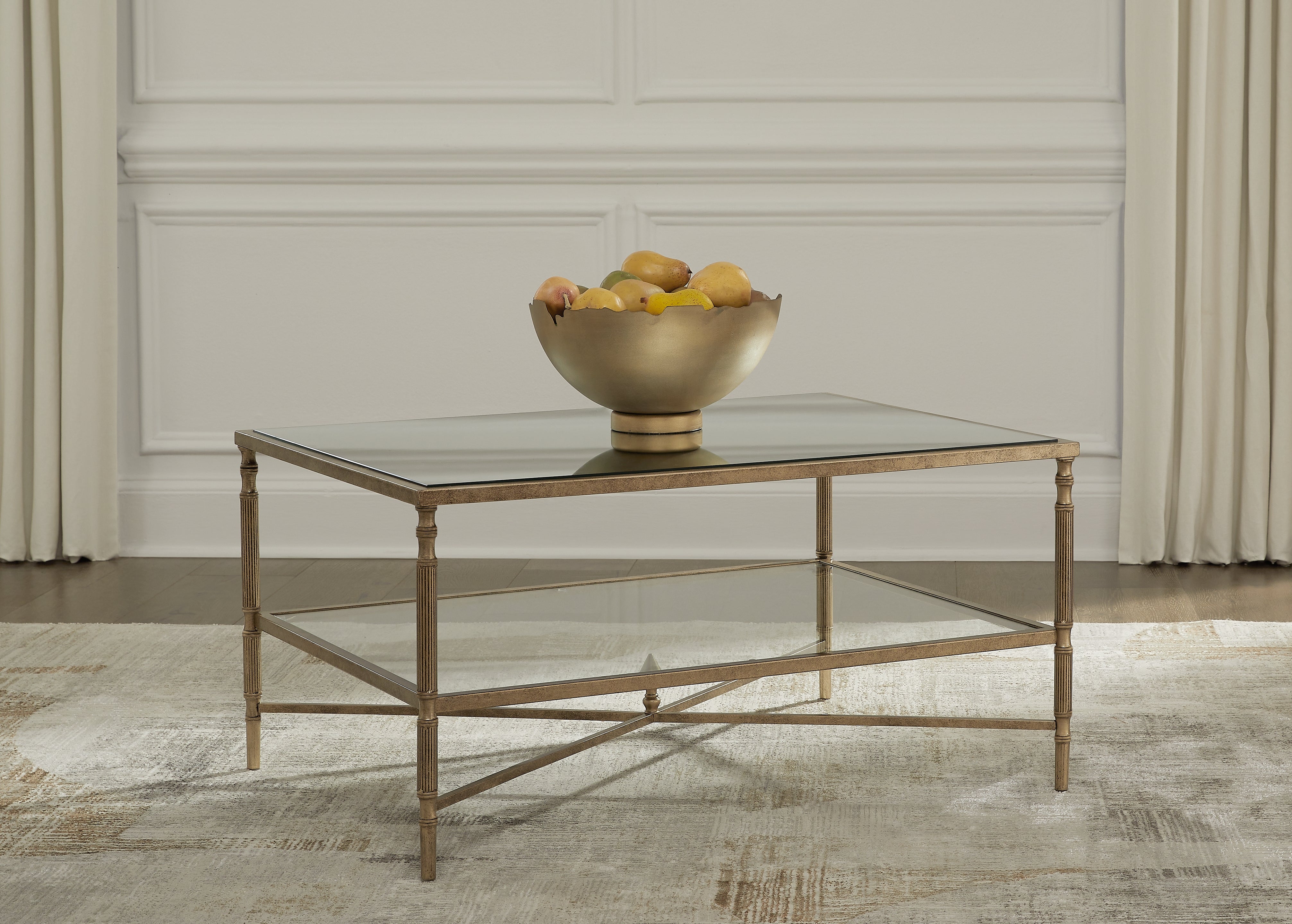 J&M Furniture - Ashley Furniture - Cloverty Coffee Table - Rectangular Cocktail Table - T440-1