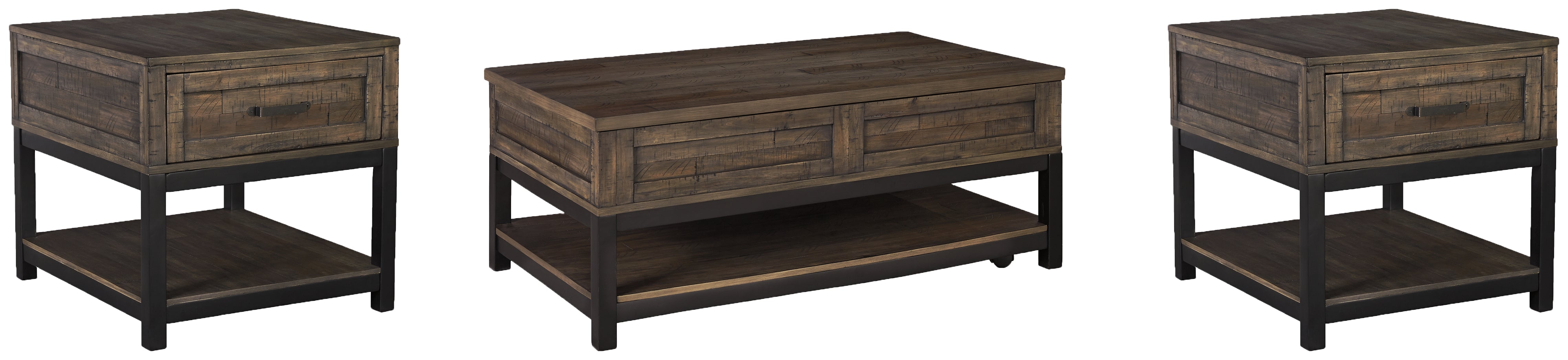 J&M Furniture - Ashley Furniture - Johurst Lift-top Coffee Table and 2 End Tables - Lift-top Coffee Table and 2 End Tables - T444T1
