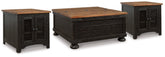 J&M Furniture - Ashley Furniture - Valebeck Coffee Table and 2 End Tables - Coffee Table and 2 End Tables - T468T2