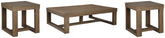 J&M Furniture - Ashley Furniture - Cariton Coffee Table and 2 End Tables - Coffee Table and 2 End Tables - T471T1