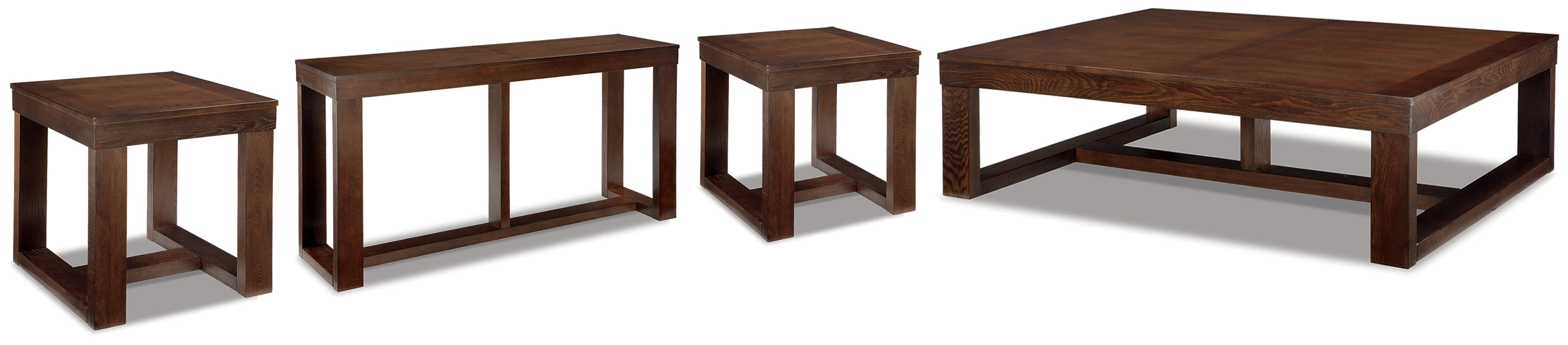 J&M Furniture - Ashley Furniture - Watson Coffee Table and 2 End Tables with Console - Coffee Table and 2 End Tables with Console - T481T1