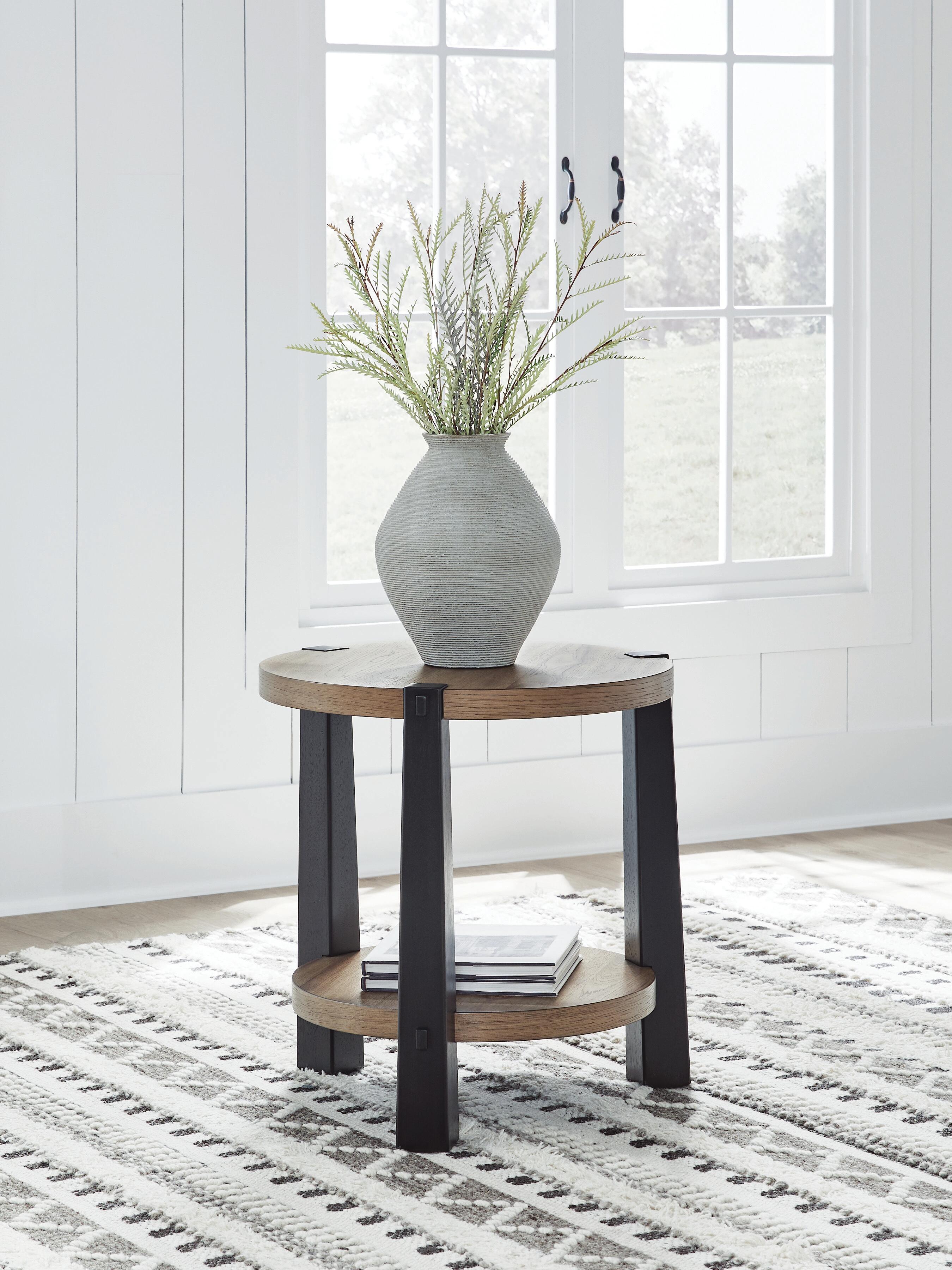 J&M Furniture - Ashley Furniture - Ridgester End Table - Round End Table - T518-6