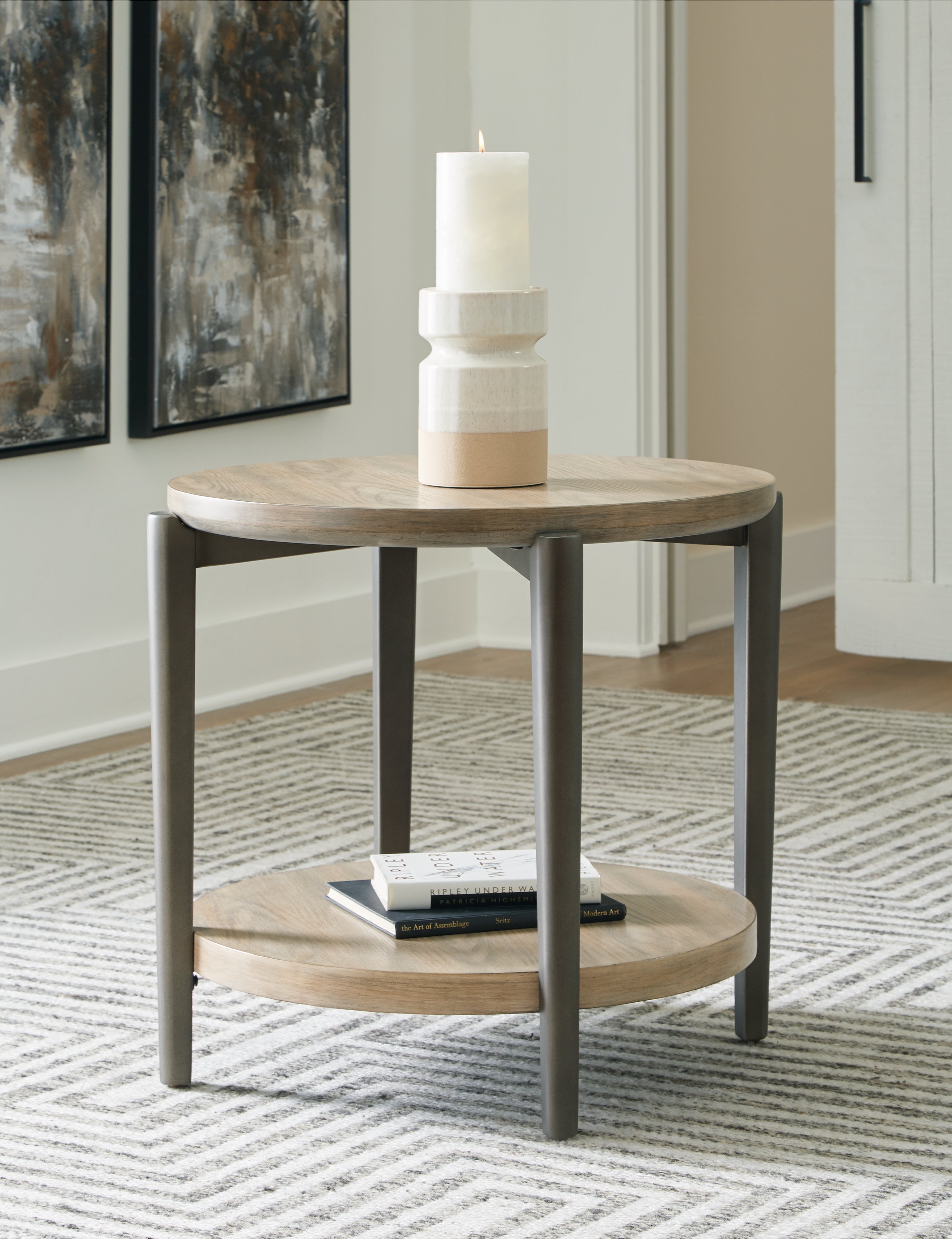 J&M Furniture - Ashley Furniture - Dyonton End Table - Round End Table - T574-6