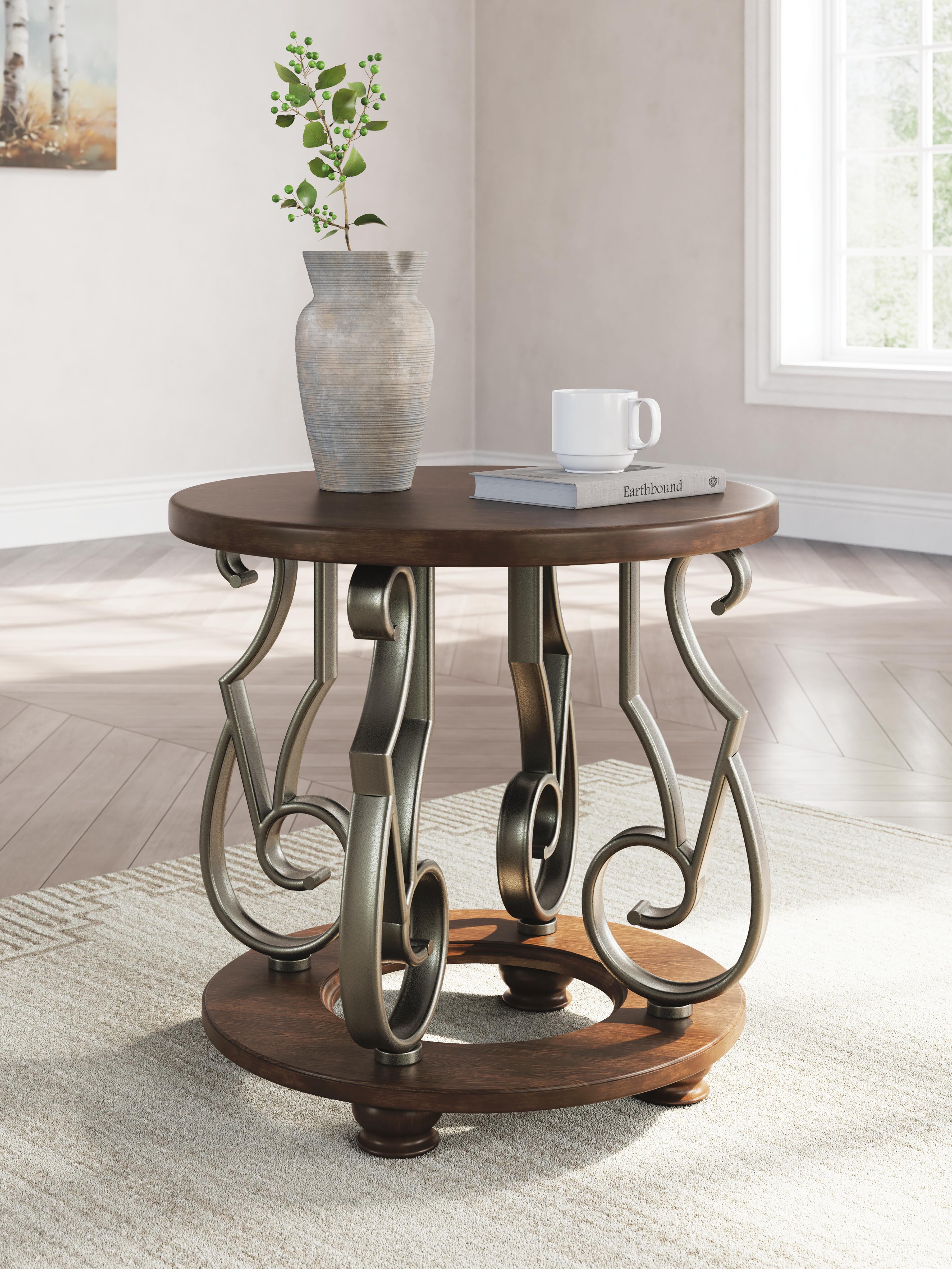 J&M Furniture - Ashley Furniture - Frallyn End Table - Round End Table - T623-6