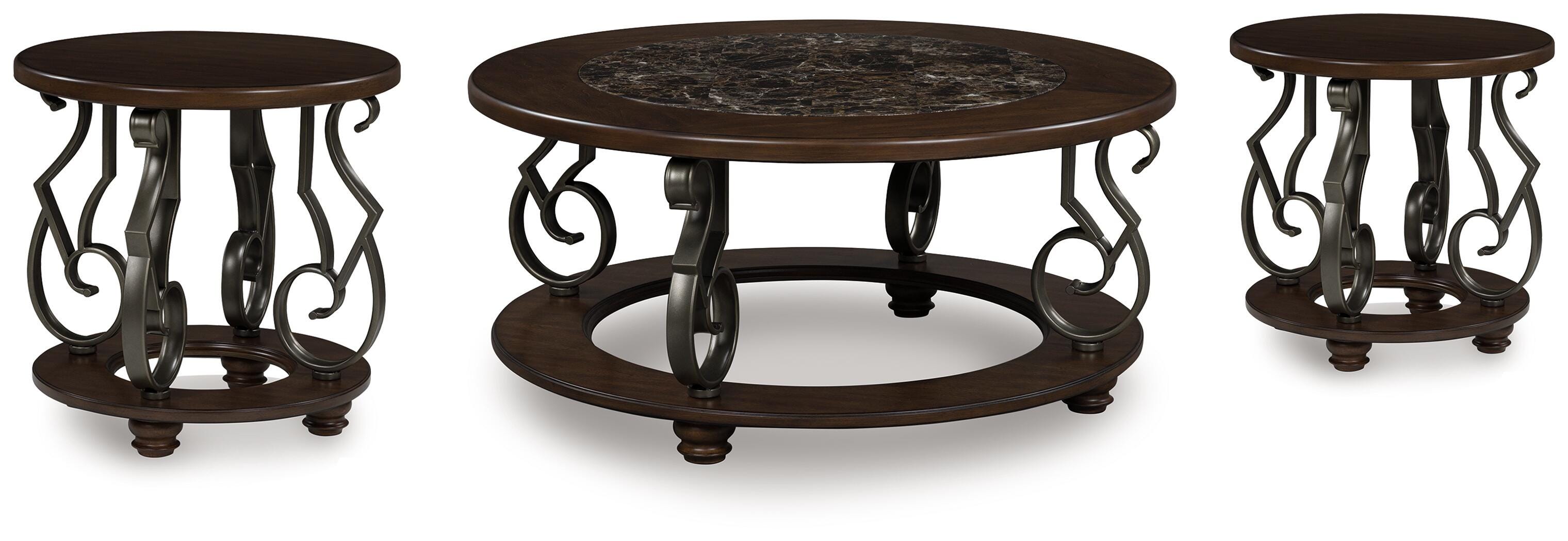 J&M Furniture - Ashley Furniture - Frallyn Coffee Table and 2 Ends - Coffee Table and 2 Ends - T623T1