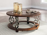 J&M Furniture - Ashley Furniture - Frallyn Coffee Table - Round Cocktail Table - T623-8