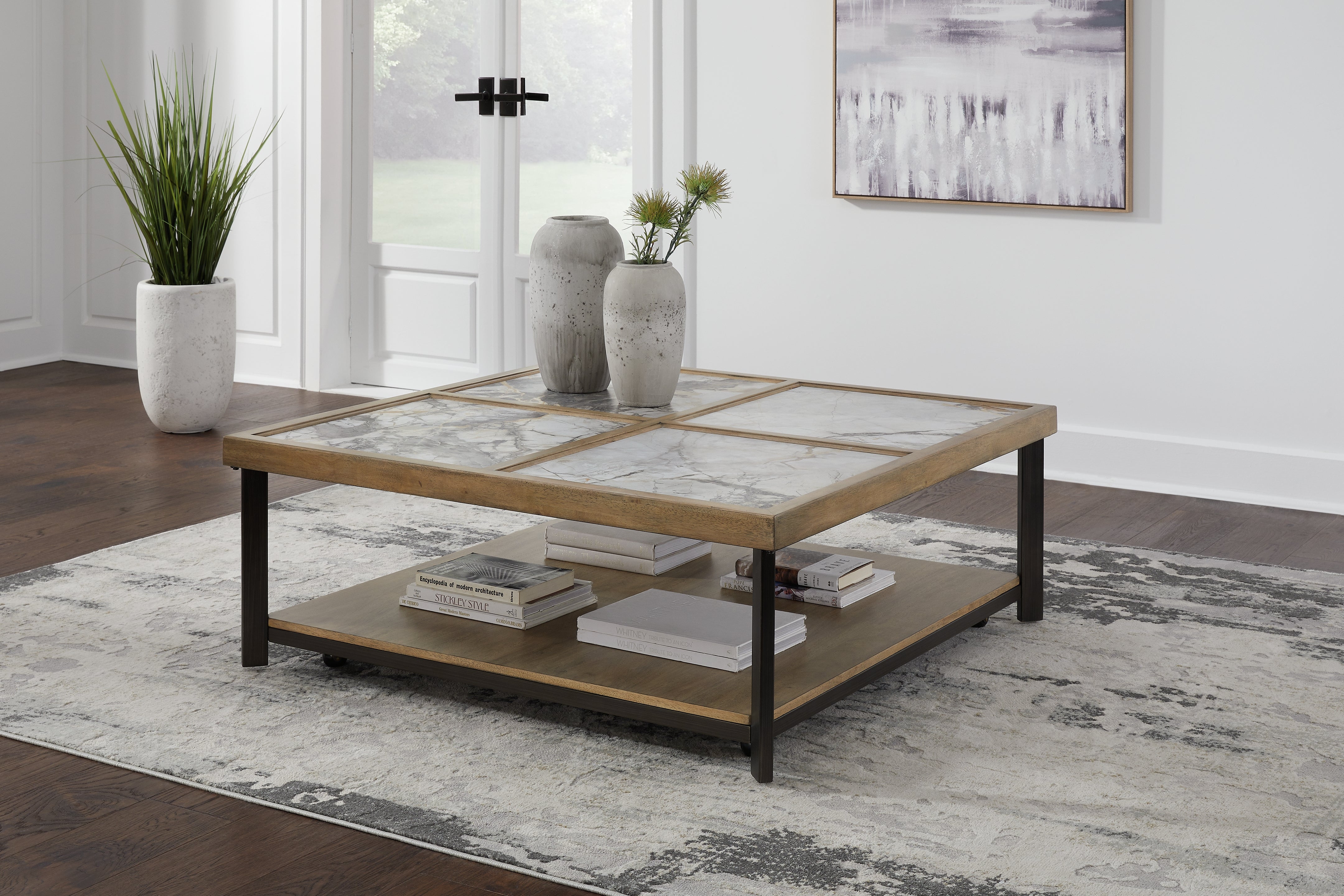 J&M Furniture - Ashley Furniture - Montia Coffee Table - Square Cocktail Table - T632-8
