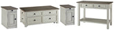J&M Furniture - Ashley Furniture - Bolanburg Coffee Table and 2 Chairside End Tables with Console - Coffee Table and 2 Chairside End Tables with Console - T637T4