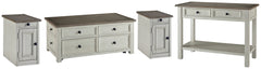 J&M Furniture - Ashley Furniture - Bolanburg Coffee Table and 2 Chairside End Tables with Console - Coffee Table and 2 Chairside End Tables with Console - T637T4