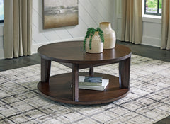 J&M Furniture - Ashley Furniture - Korestone 2 Coffee Table - Round Cocktail Table - T657-8