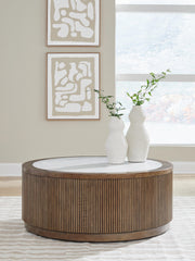 J&M Furniture - Ashley Furniture - Hadonna Coffee Table - Round Cocktail Table - T658-8